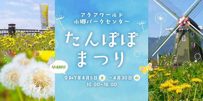 パークセンターたんぽぽまつり - アクアワールド水郷パークセンター