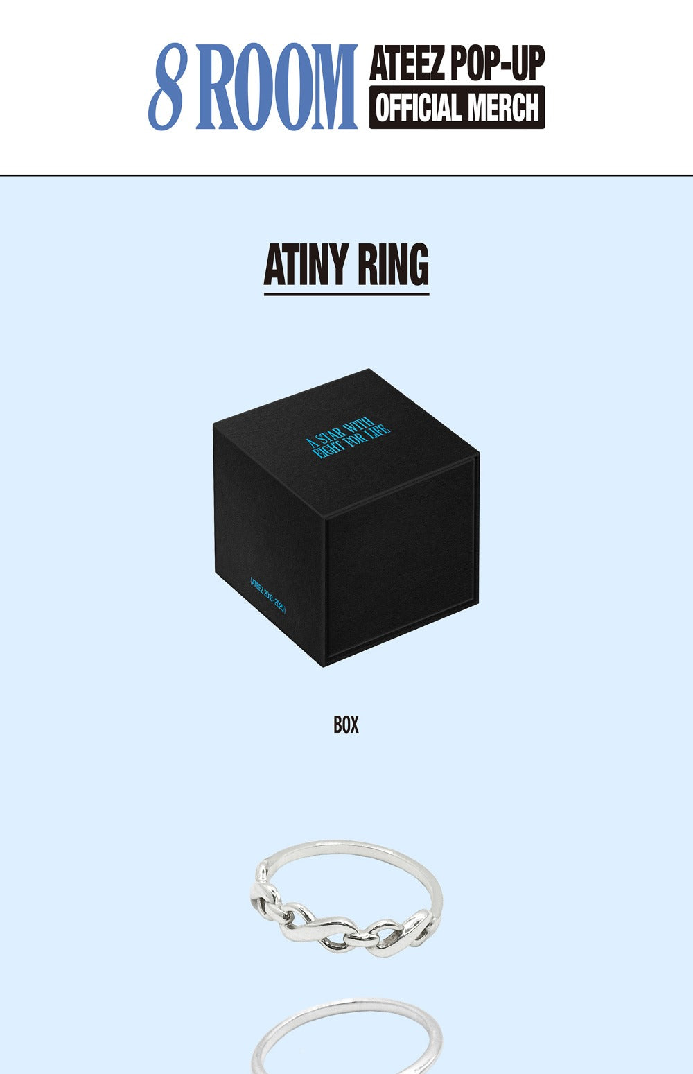 ATEEZ - [POP-UP 8ROOM OFFICIAL MERCH] ATINY RING – K-Towns