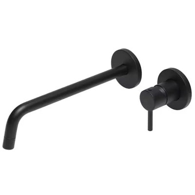 スティック 壁付混合水栓S マットブラック」TA05369｜miratap