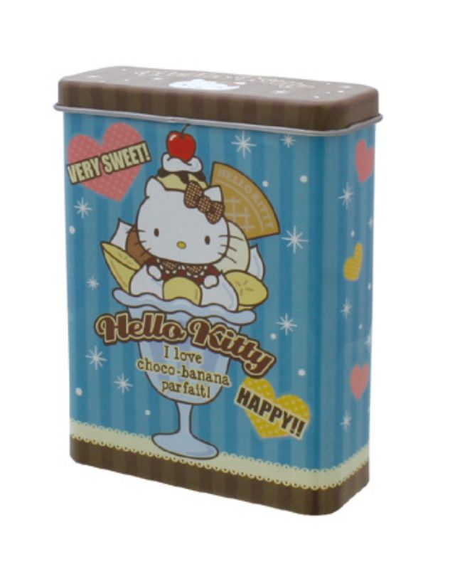 □プチパズル204ピース ハローキティ チョコバナナパフェ（缶