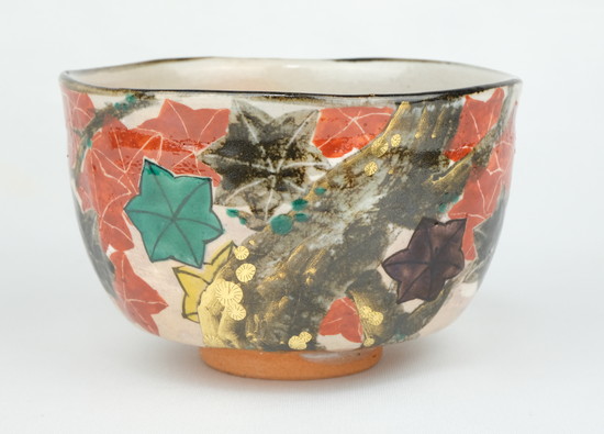 栗山園オンライン通販部 / 【出物】 乾山写紅葉茶碗 16代永楽善五郎(即全)