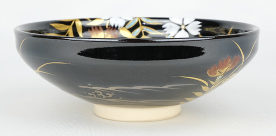 栗山園オンライン通販部 / 【出物】 仁清写撫子之絵平茶碗 小峠葛芳