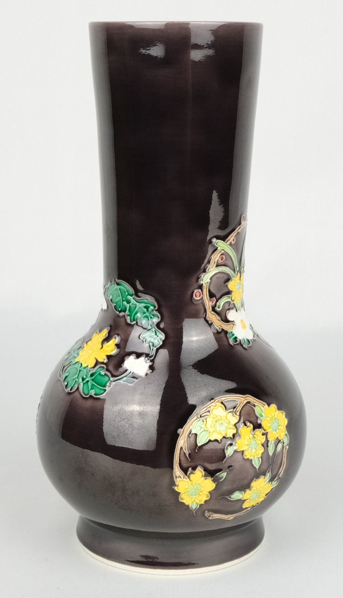 栗山園オンライン通販部 / 【出物】 紫交趾花丸皆具 中村翠嵐