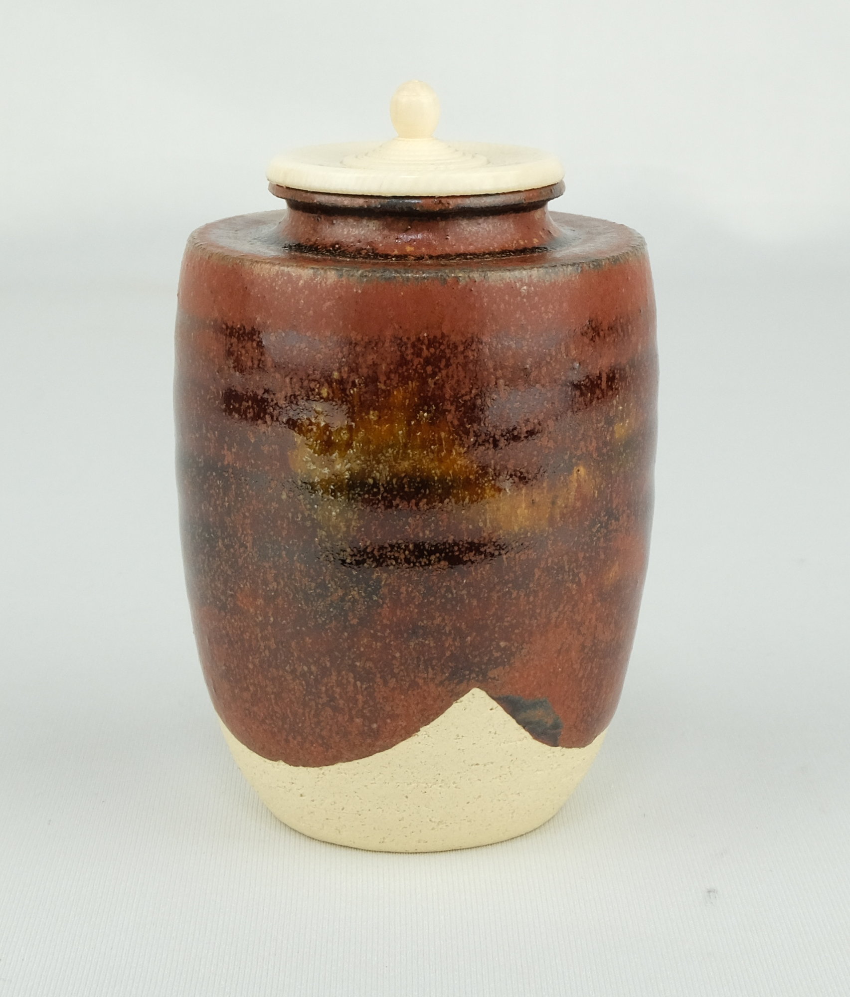 栗山園オンライン通販部 / 【出物】 瀬戸釉茶入 加藤弥右衛門 鵬雲斎書付