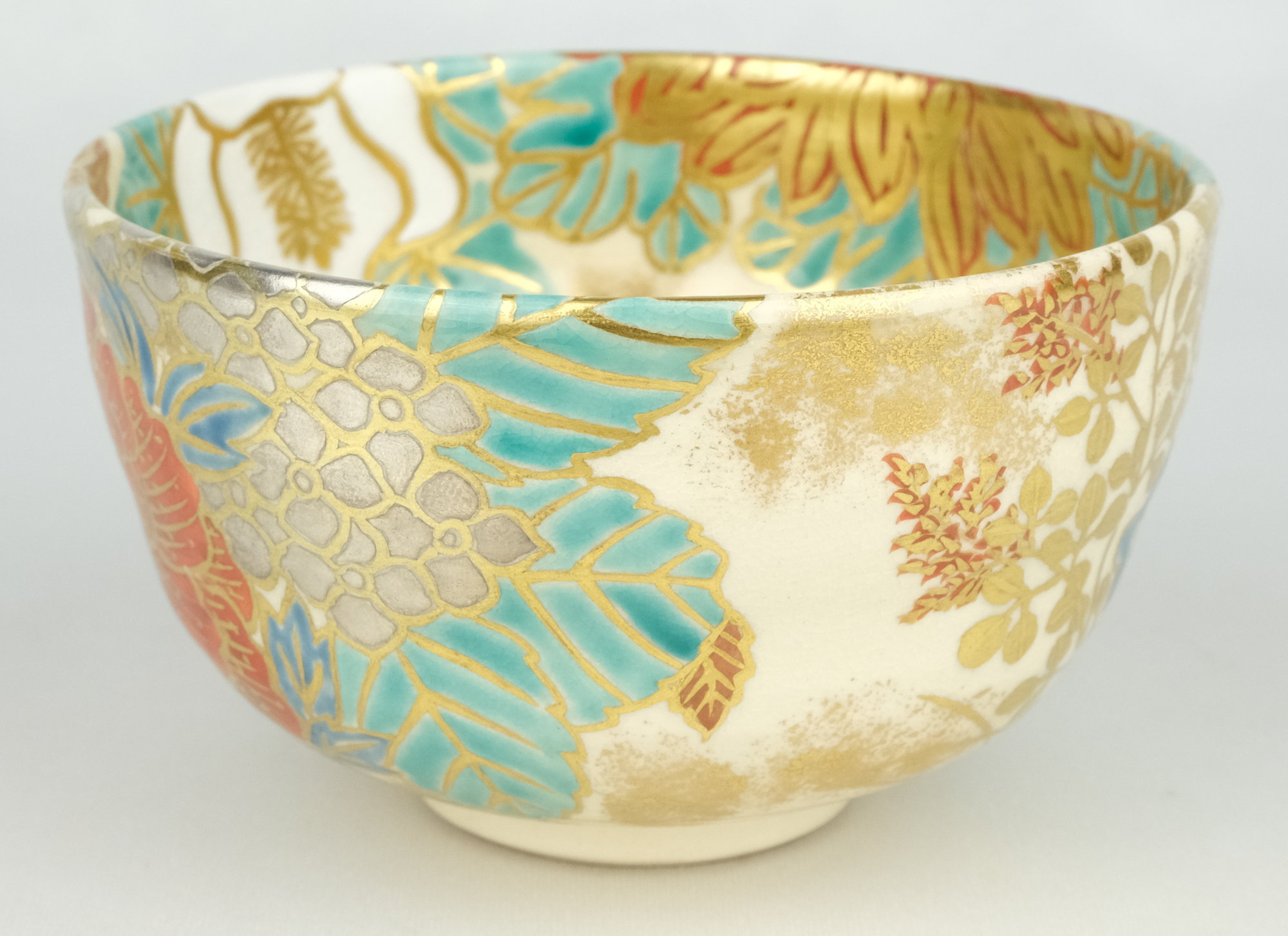 栗山園オンライン通販部 / 【出物】 仁清写草花茶碗 久世久宝