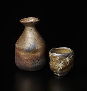 田中佐次郎 水差し 唐津焼 山瀬窯 炎の人、田中佐次郎。唐津「山瀬窯