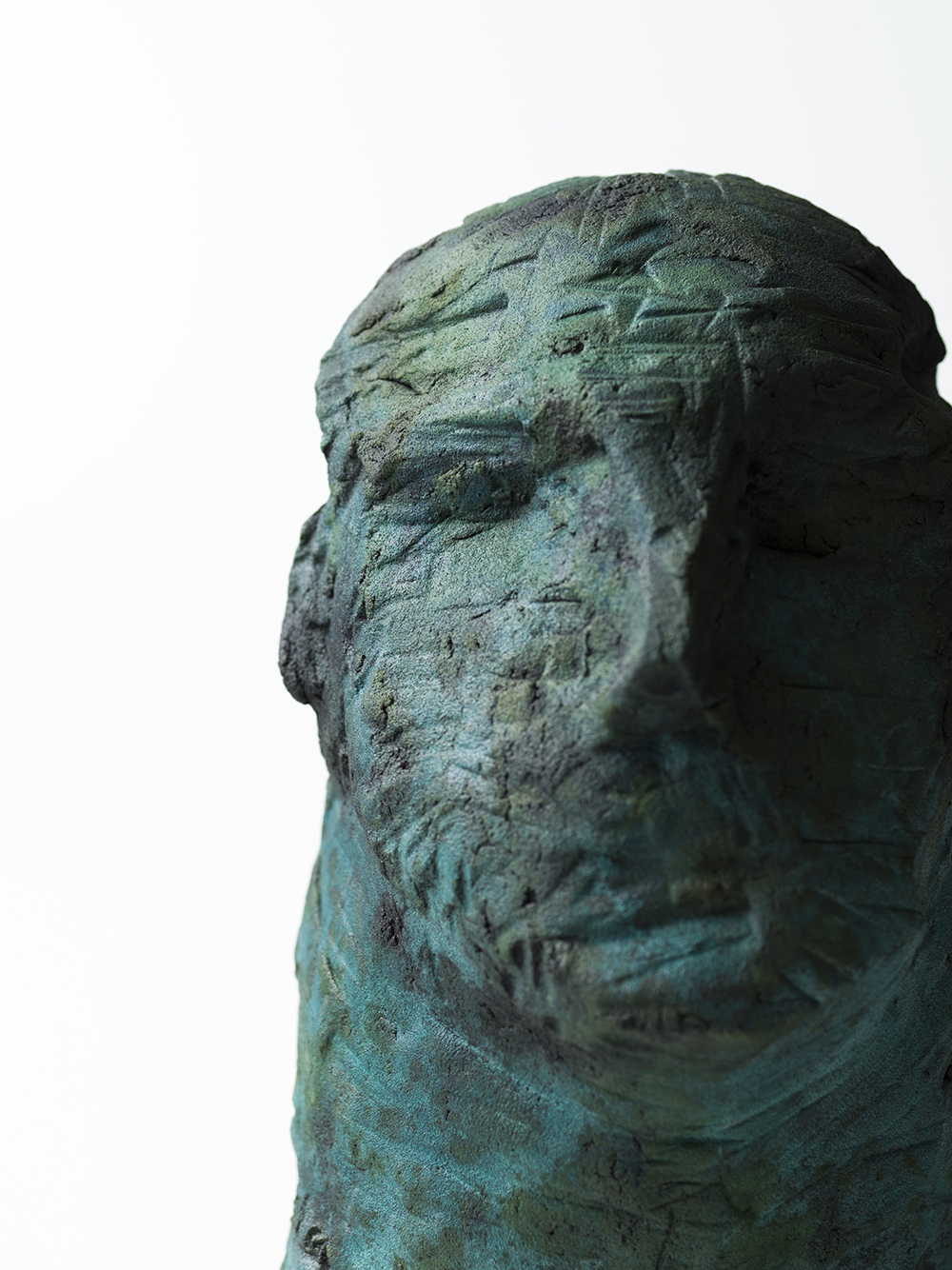 鯉江良二 作 「MASK」ガラス作品 共箱 希少作品 キズあり 鯉江良二