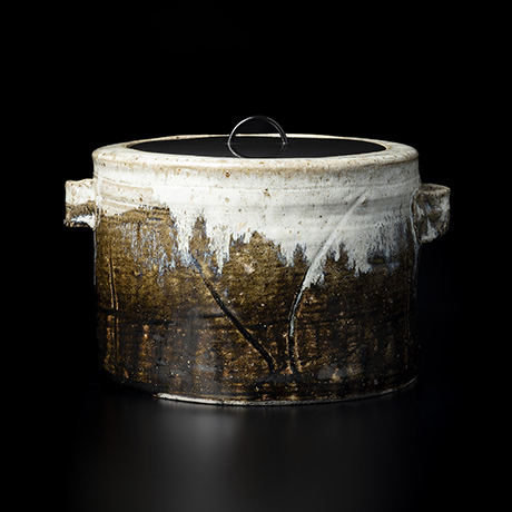 5. 中里無庵 朝鮮唐津耳付水指 / NAKAZATO Muan Eared water container