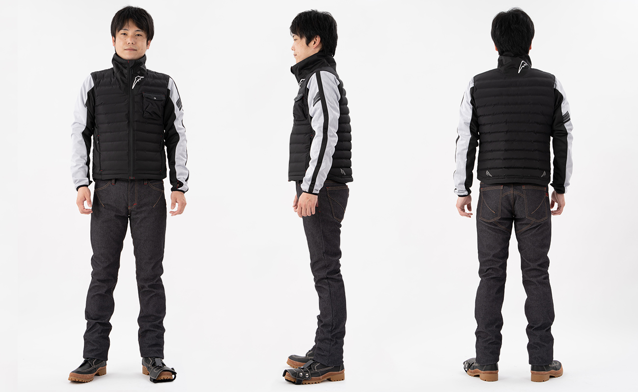 K-1327 MID combi sleeve( cold weather motorcycle mid-layer)コンビ