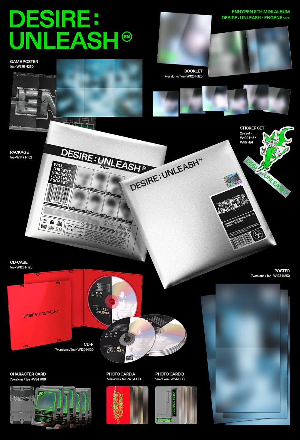 ENHYPEN - DESIRE : UNLEASH [ENGENE] – Kpop Exchange