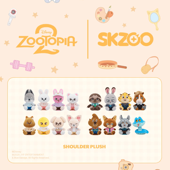 Stray Kids Zootopia 2 Shoulder Plush | SKZOO x Zootopia Official