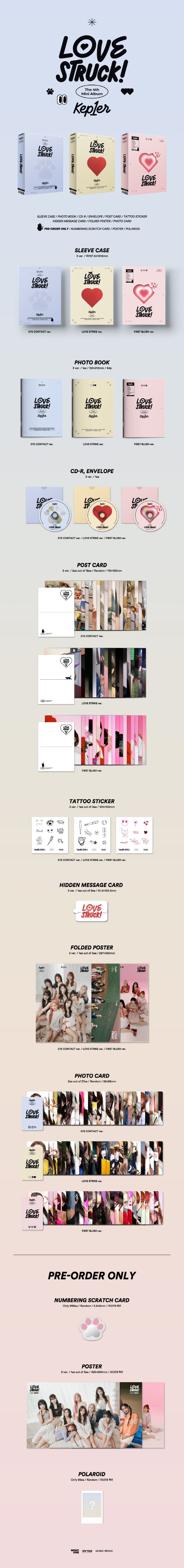 Kep1er - [LOVESTRUCK!] (4th Mini Album EYE CONTACT Version