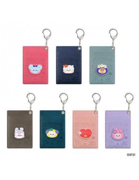 BT21 X Monopoly Collaboration - Leather Patch Card Holder [Vacance]