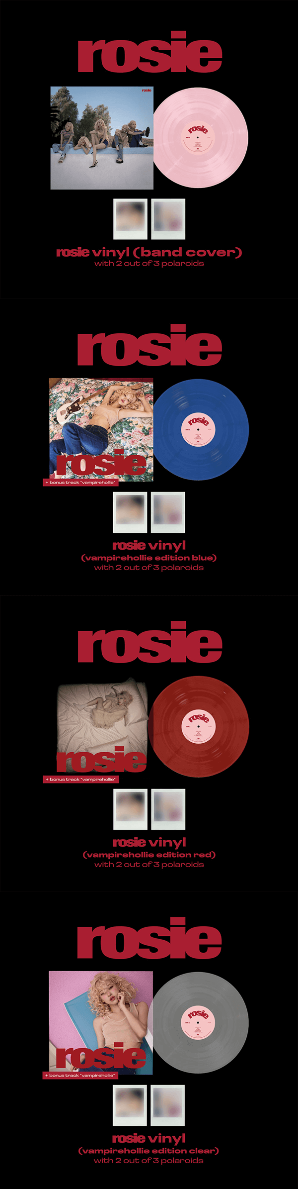 BLACKPINK ROSÉ 1ST STUDIO ALBUM ROSIE LIMITED EDITION (VINYL VER