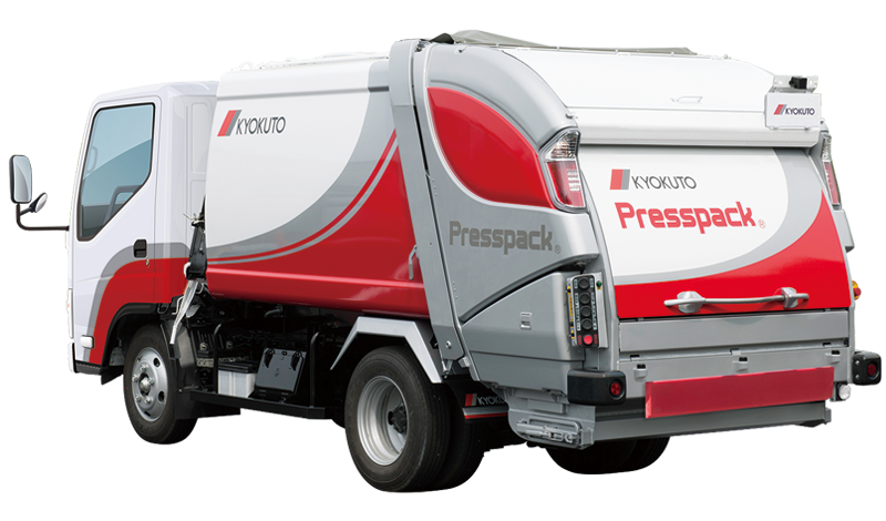 プレス式ごみ収集車「プレスパック®」 | 製品情報 | 極東開発工業株式会社