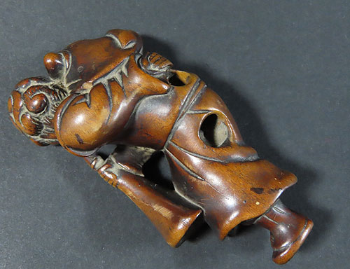 根付 販売・江戸時代 木彫り 韃靼人 | 【骨董品買取】日本全国対応