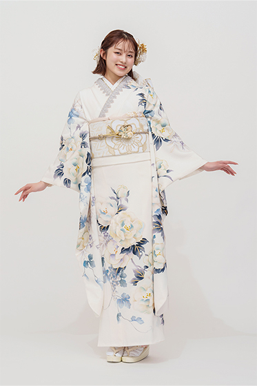 白の振袖｜成人式の振袖レンタルなら京都きもの友禅