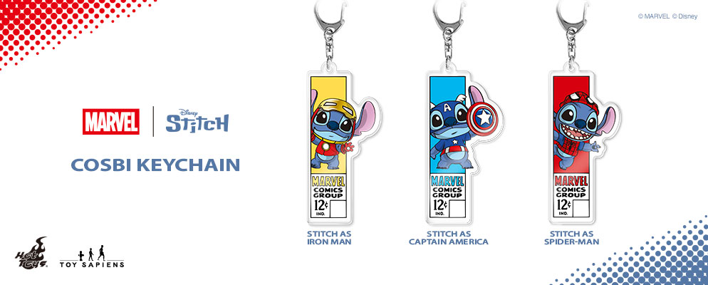 ホットトイズ・ZAKKA】コスビ・キーチェーン「マーベル｜スティッチ