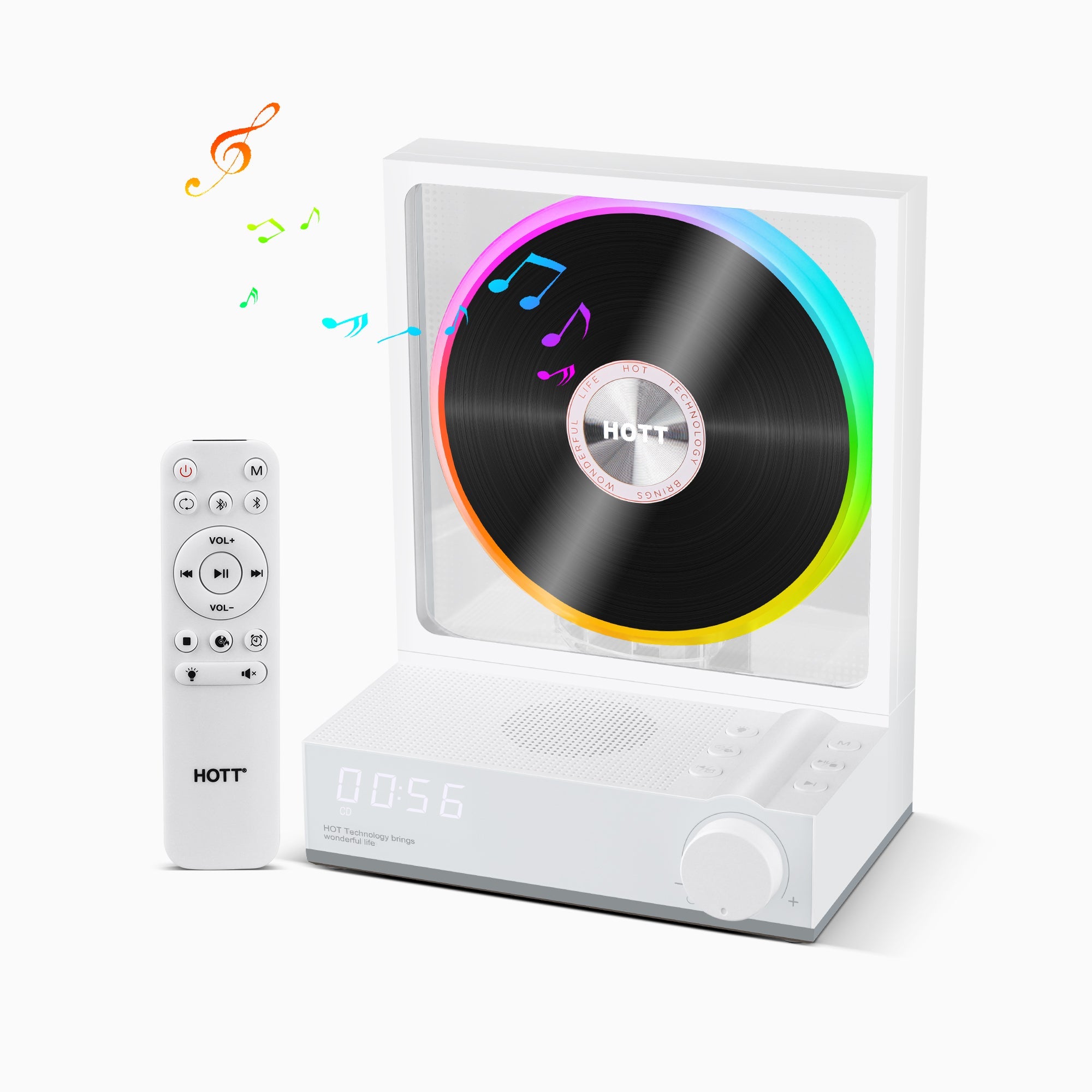 All Media CD Player C229 White - With Remote Control – hottaudio