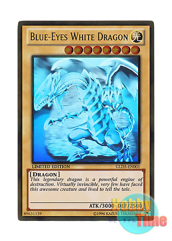 英語版 GLD5-EN001 Blue-Eyes White Dragon 青眼の白龍 (ホロ