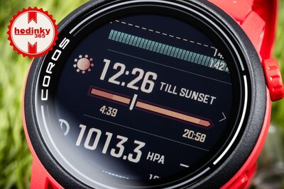 Coros Pace 3 Red / Silicone Band | Hodinky-365.com