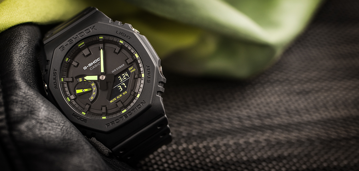 Casio G-Shock Original GA-2100-1A3ER Carbon Core Guard Utility