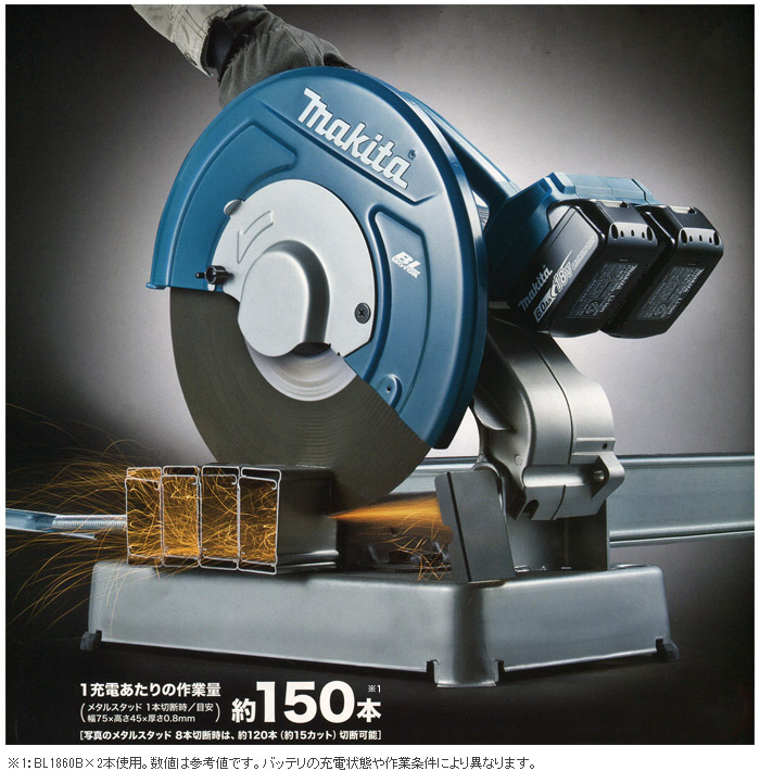 マキタ 18V×2 355mm充電式切断機(本体のみ)::LW141DZ|ホームメイキング