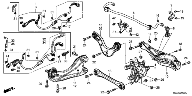 47510-TEA-T01 - Genuine Honda Harness Assy., R. Epb