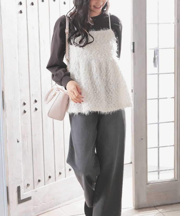 フェザーキャミソール: トップス｜ハニーズ公式通販