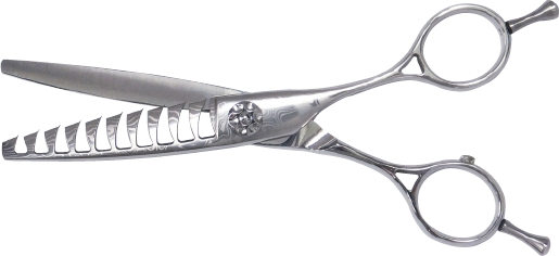 ヘブンスシザー セニング 30%メガネタイプ ダマスカス鋼 ヘブンス