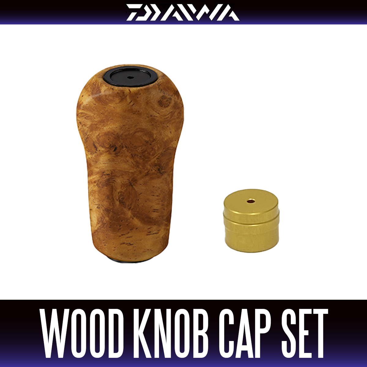 ダイワ純正/SLP WORKS】Iシェイプウッドノブ HKWD