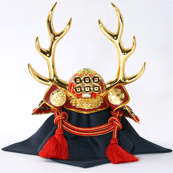 人形の平安大新 / 五月人形 真田幸村公 兜 収納飾り コンパクト 兜飾り