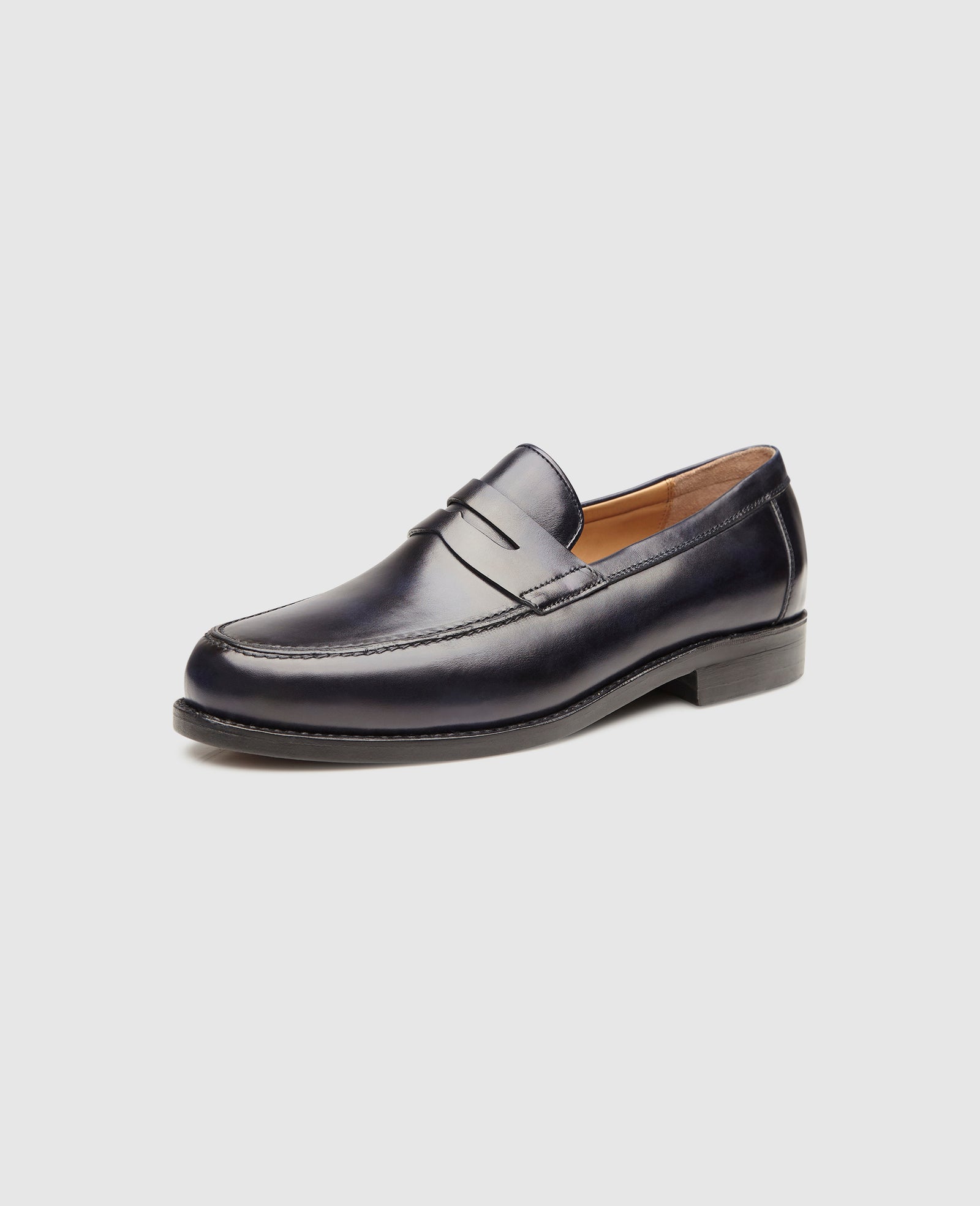 Noble men's penny loafers made of Italian smooth leather