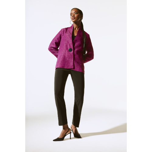 Joseph Ribkoff Textured Jacquard Trapeze Jacket - Helen Ainson