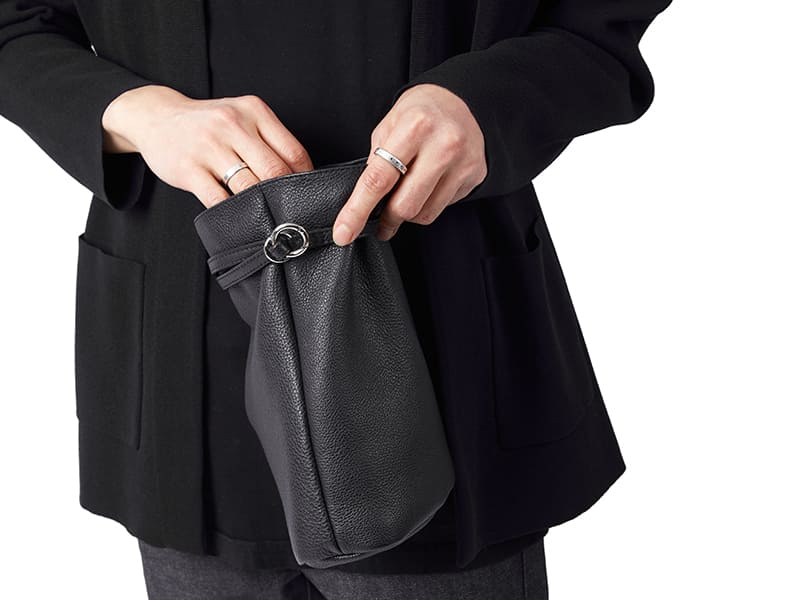 ソフトシュリンクレザー 巾着ポーチ | TC-DP | エルゴポック公式