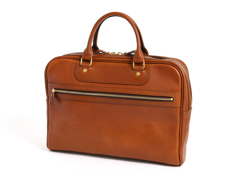 Macbook15インチノートPCが入るカジュアル2本手ビジネスバッグ / 革鞄