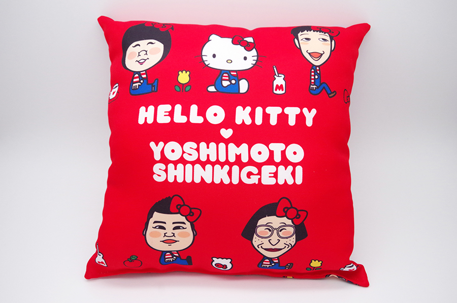 ハローキティx吉本新喜劇 ミニクッション | 株式会社ヘソプロダクション