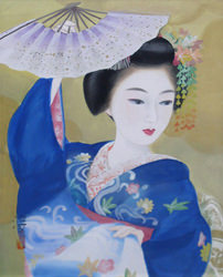 日本画 中尾淳 - 骨董品 買取り八光堂