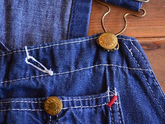 1960s UNION MADE デニムオーバーオール 実寸w39 - 古着屋HamburgCafe