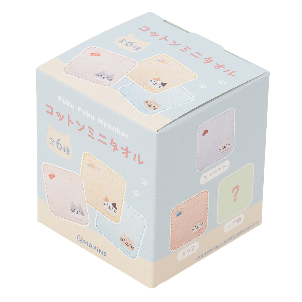 ふくふくにゃんこ コットンミニタオル【ガチャガチャ販売】 – HAPiNS