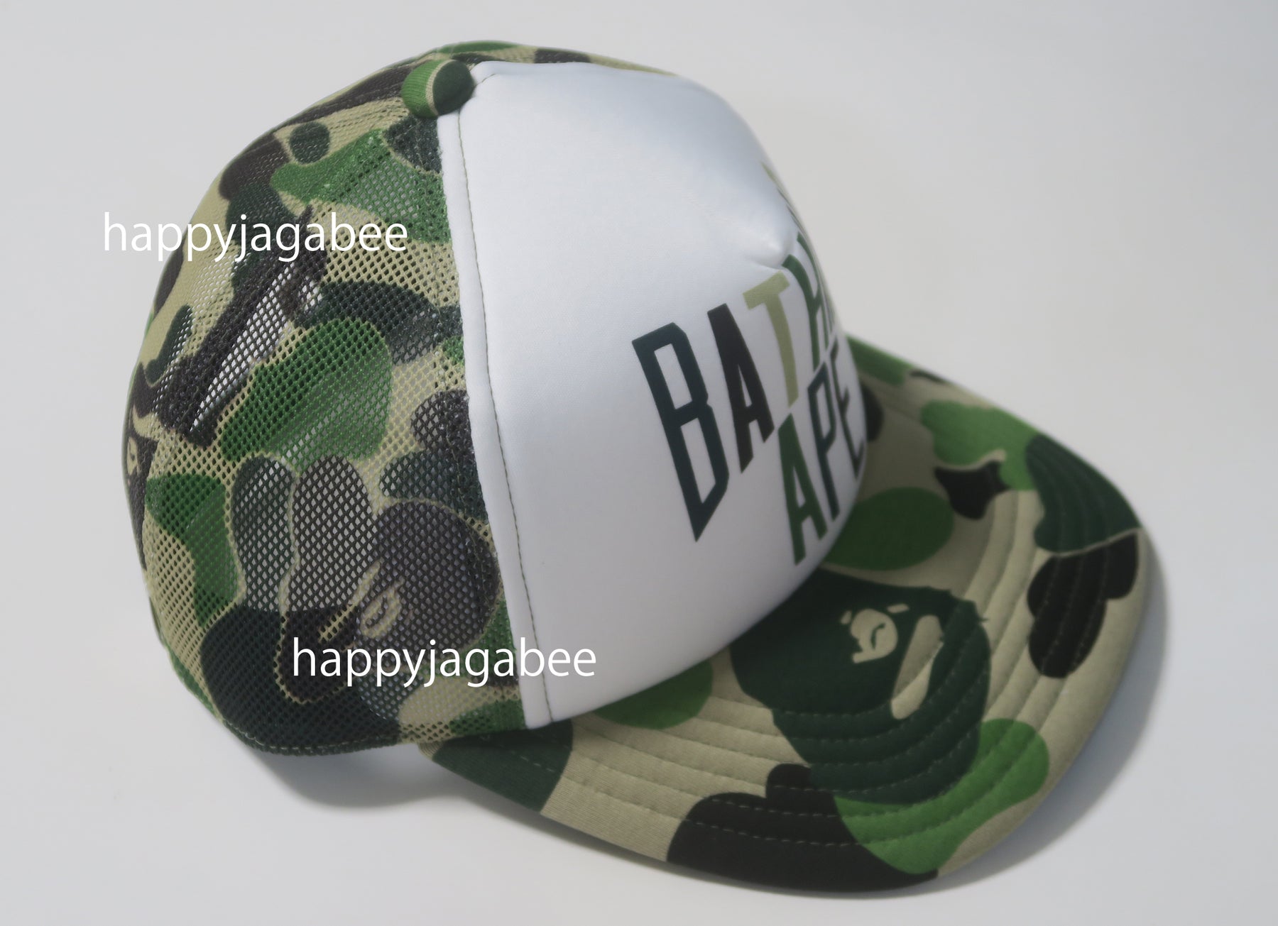 A BATHING APE ABC CAMO NYC LOGO MESH CAP – happyjagabee store