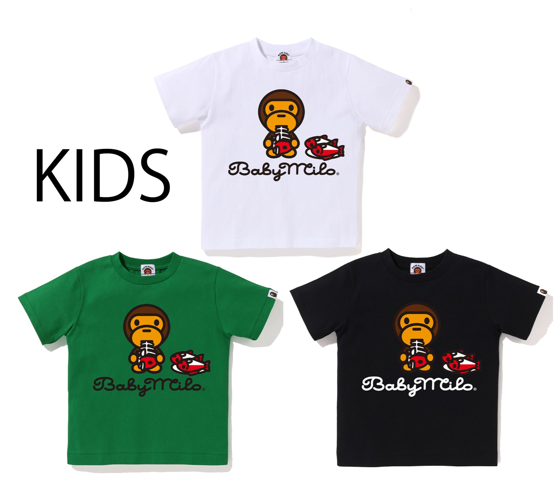 A BATHING APE BAPE KIDS BABY MILO EATING TEE – happyjagabee store