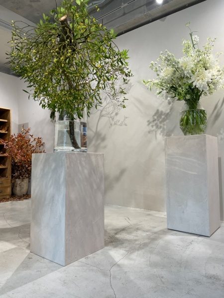 モールテックスを花台に施工 | 原田左官工業所