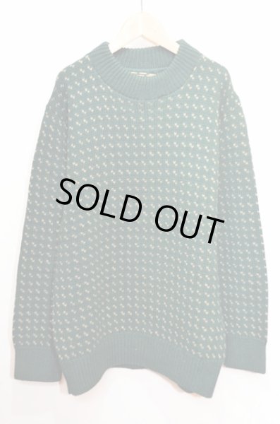 80's Eddie Bauer バーズアイ柄 ウールニット - used&vintage box Hi-smile