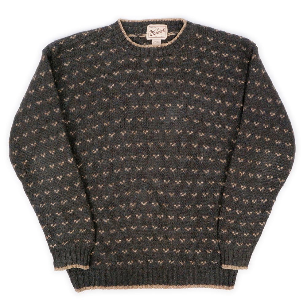 90's Woolrich バーズアイ柄 ウールニットmtp070c2201504274｜VINTAGE