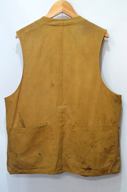 30-40's unknown ハンティングベスト “ハーフムーンポケット