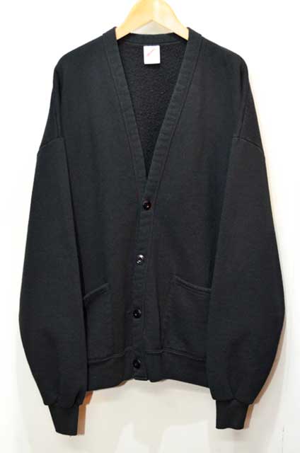 90's JERZEES スウェットカーディガン “BLACK / MADE IN USA