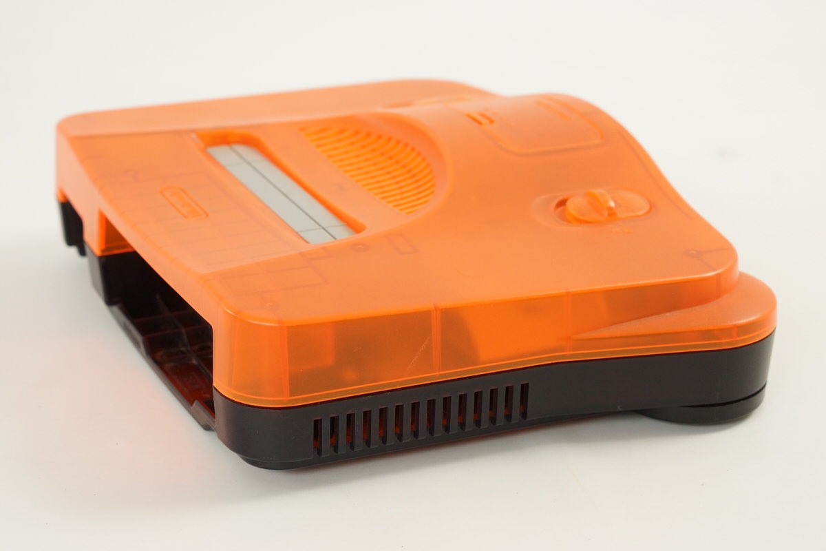 Nintendo 64 CLEAR ORANGE Console System wz Expansion pak NUS-001