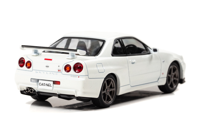 1/43 日産 スカイライン GT-R VspecII Nur (BNR34) 2002 White Pearl