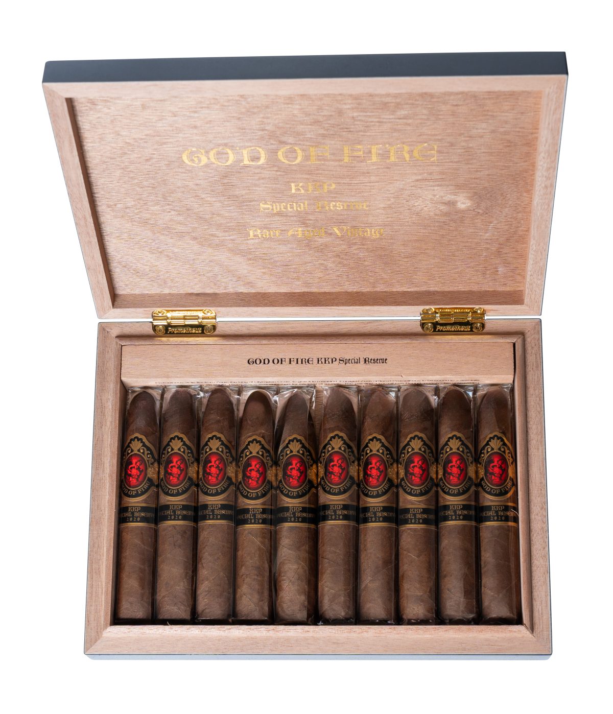 God of Fire KKP Special Reserve Piramide 58 (5.25 x 58/Box of 10